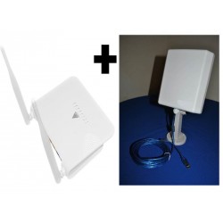 PACK - Antena Wireless / Wifi exterior e Repetidor de sinal