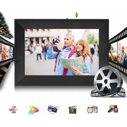   Moldura de Fotos Digital WiFi de 10 Polegadas com Mem&oacute;ria de 16GB 