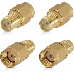  Adaptador RP-SMA Macho para SMA F&ecirc;mea 