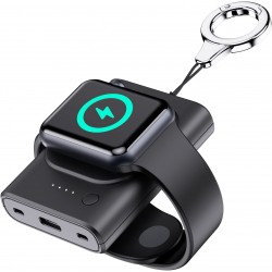 Carregador Port&aacute;til Sem Fios com 1800mAh para Apple Watch (S&eacute;ries 1 ao 8/SE)