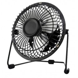 Mini Ventilador USB CoolSummer com L&acirc;minas de Alum&iacute;nio