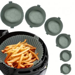Conjunto de 6 Forros de Silicone para Air Fryer em Diferentes Tamanhos