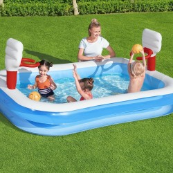 Piscina Insufl&aacute;vel Infantil com Cestos de Basquetebol