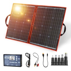 Kit de Painel Solar Monocristalino Dobr&aacute;vel  100W