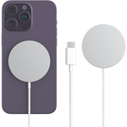 Carregador Sem Fios Magn&eacute;tico USB-C 15W