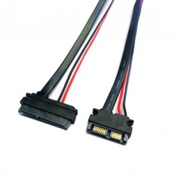 Cabo Conversor 896F Serial ATA (SATA) de 13 Pinos Macho para 22 Pinos F&ecirc;mea