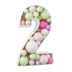Número Dois para Decoração de Balões