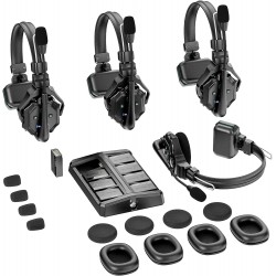 Sistema de Intercomunica&ccedil;&atilde;o Hollyland Solidcom C1, 4 Auriculares Full Duplex