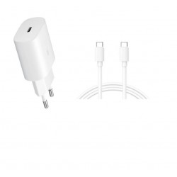 Carregador USB-C / Type-C Fast Charging 35W + Cabo USB-C para USB-C (ou Type C para Type C)