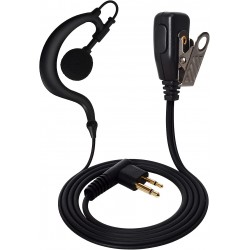 Auricular R&aacute;dio Walkie Talkie em Forma de G com Microfone PTT