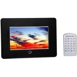 Moldura Fotogr&aacute;fica Digital 17,8 cm (7") em Preto