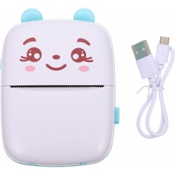 Mini  Impressora Portátil para Fotos e Documentos Compatível com iOS e Android - Azul