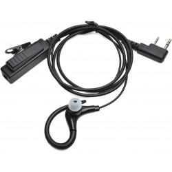 Auricular de R&aacute;dio em Forma de G para Seguran&ccedil;a e Comunica&ccedil;&otilde;es - Compat&iacute;vel com Kenwood, Baofeng e Retevis