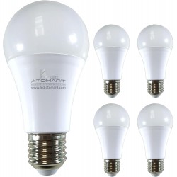 Pack de 5 L&acirc;mpadas LED E27 9W com Sensor Crepuscular 