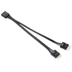 Distribuidor USB de 9 Pinos para Placa-M&atilde;e: Adaptador USB 2.0 de 1 para 2