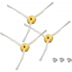 Conjunto de 3 Escovas Laterais de Substitui&ccedil;&atilde;o para Aspiradores Roomba S&eacute;ries 500, 600 e 700 