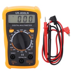 Mult&iacute;metro de Alta Precis&atilde;o UK-830LN com Prote&ccedil;&atilde;o contra Sobrecarga e Ecr&atilde; LCD 