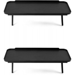 Prateleira de Ecr&atilde; Superior em Pl&aacute;stico Preto, 120 x 310 mm - Pack de 2