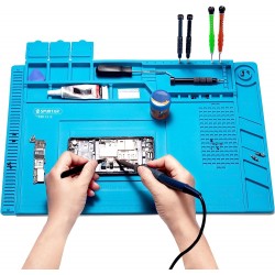 Tapete de Soldadura de Silicone Anti-Est&aacute;tico e Resistente ao Calor 