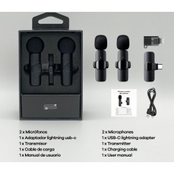 Microfones de Lapela Sem Fios Profissionais 