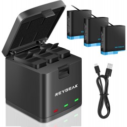 Kit de Carregamento Avan&ccedil;ado para GoPro Hero 8/7/6/5 Black 