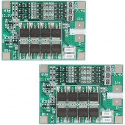 Pack de 2 Placas de Proteção BMS 3S 12V 40A para Baterias de Lítio 