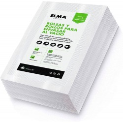 Conjunto de 100 Unidades Sacos de V&aacute;cuo Alimentares  de 20 x 30 cm