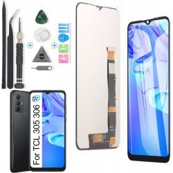 Conjunto de Ecrã Tátil LCD para TCL 305/306 6102, 6102D, 6102A, 6102H - Preto