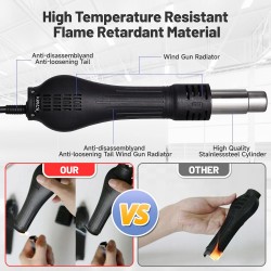 Estação de Soldagem 700W com Ar Quente e Ecrã LED