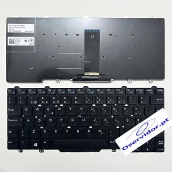 Teclado Portugu&ecirc;s para Dell Latitude - Modelos 7350, 7480, 7490, 5480, 5490, 5491