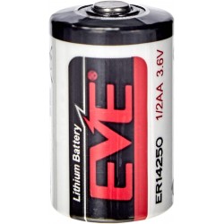 Bateria de L&iacute;tio-Tionil Cloreto ER14250 1/2AA 3,6V 1200mAh da EVE ENERGY