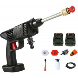 Lavadora de Alta Press&atilde;o Port&aacute;til com Bateria 24V 1500mAh para Uso Dom&eacute;stico e Jardinagem