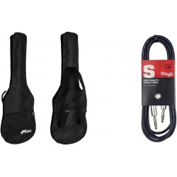 Capa para Guitarra Elétrica Tiger GGB7-FEL Tamanho 4/4 - Preto