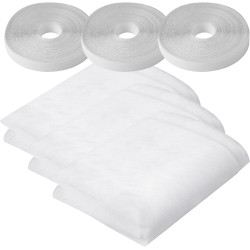 Rede Mosquiteira Ajust&aacute;vel para Janelas, 3 Embalagens - 150 x 200 cm, Malha de Tecido Autocolante contra Insetos