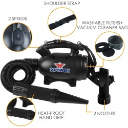 Secador de Carro Portátil 2 em 1 A-5S para Limpeza Eficaz e Sem Contacto