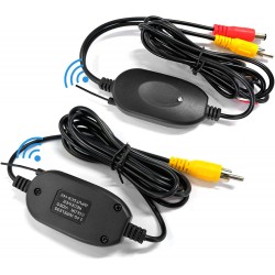 Transmissor e Recetor de V&iacute;deo Sem Fios 2,4G para C&acirc;mara de Vis&atilde;o Traseira - 12V