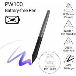 Tablet Gr&aacute;fico Digital HUION HS610 - 10 x 6,25 polegadas com Caneta de 8192 N&iacute;veis de Press&atilde;o