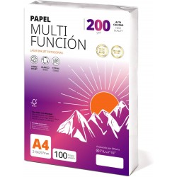 Folhas A4 200 g, Pacote de 100 Folhas para Impressora e Fotocopiadora