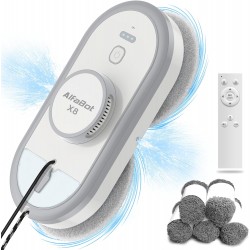 Robô Limpa-Vidros AlfaBot X8 com Pulverizador de Água de Direção Dupla, Inteligente e Automático