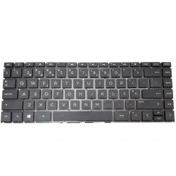 Teclado PO Portugu&ecirc;s para HP 14-df0013ds, 14-df0014ds, 14-df0015ds, 14-df0016ds, Negro, Sem Moldura, Novo