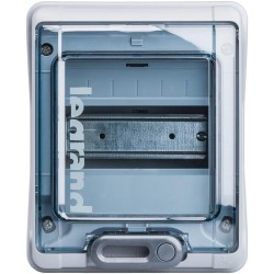 Caixa Modular Estanque de Pl&aacute;stico para Instala&ccedil;&atilde;o na Parede, Prote&ccedil;&atilde;o IP65 - Cinzento