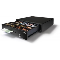 Gaveta Porta-Moedas LD-4141 para Uso Ocasional - Caixa Registadora com 4 Sec&ccedil;&otilde;es para Notas e 8 para Moedas