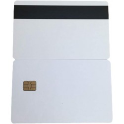 Pacote de 10 Cart&otilde;es Inteligentes IC SLE4442 com Banda Magn&eacute;tica Hico e Chip Branco