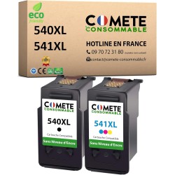 Pack de 2 cartuchos de tinta compat&iacute;veis Canon 540XL e 541XL - Preto e Cores