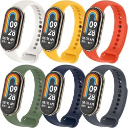 Conjunto de 6 pulseiras compat&iacute;veis com Xiaomi Mi Band 8 e Mi Band 9