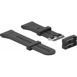 Fechos de Silicone Compatíveis com Suunto Spartan Sport Wrist HR Baro - Pack de 6 - Preto