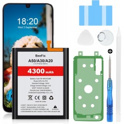 Bateria de Alta Capacidade 4300mAh para Samsung Galaxy A50 A50s A30s A30 A20 - Pol&iacute;mero de L&iacute;tio