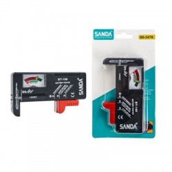 Medidor de Pot&ecirc;ncia de Pilhas e Baterias SD-3478 - Preto