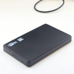 Caixa para Disco R&iacute;gido 2,5 Polegadas SATA USB 3.0 5Gbps Preto