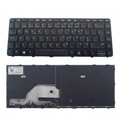 Teclado QWERTY Portugu&ecirc;s para HP ProBook 430 440 445 640 645 G4 G5 Sem Retroilumina&ccedil;&atilde;o com Moldura Preta